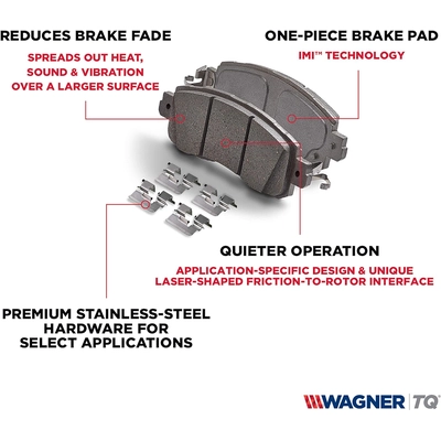 WAGNER - PD1313 - ThermoQuiet Disc Brake Pad Set pa5