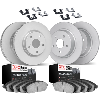 DYNAMIC FRICTION COMPANY - 4514-54101 - Front and Rear Disc Brake Kit pa1