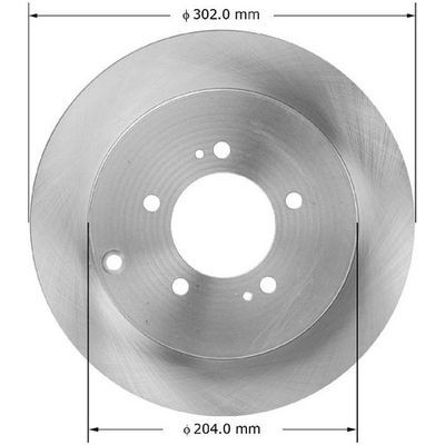 BENDIX GLOBAL - PRT5934 - Disc Brake Rotor pa1