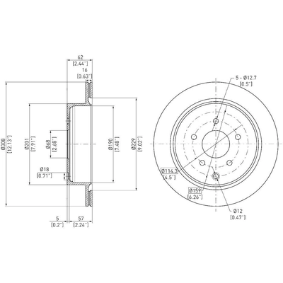 DYNAMIC FRICTION COMPANY - 604-67089 - Rear Disc Brake Rotor pa2