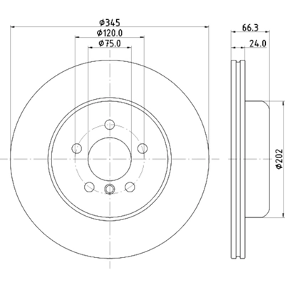 HELLA PAGID - 355132831 - Disc Brake Rotor pa1