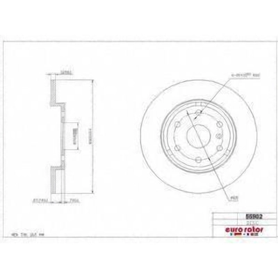 Rear Disc Brake Rotor by ULTRA - 55902 pa1