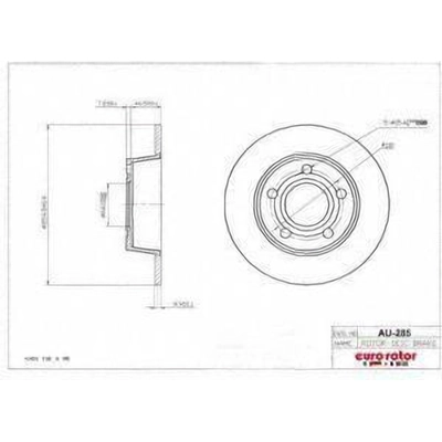 Rear Disc Brake Rotor by ULTRA - AU285 pa1