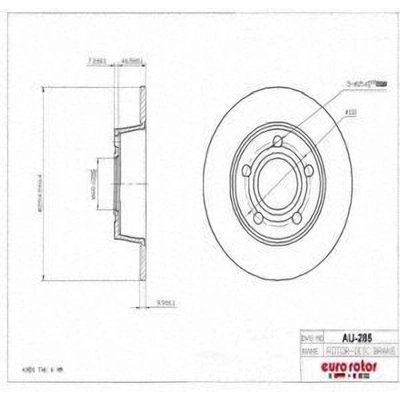 Rear Disc Brake Rotor by ULTRA - AU285 pa2