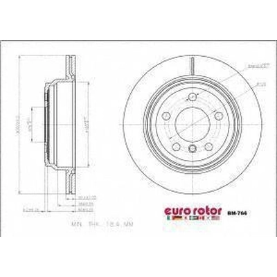 Rear Disc Brake Rotor by ULTRA - BM766 pa1