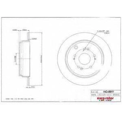 ULTRA - HO5011 - Rear Disc Brake Rotor pa1