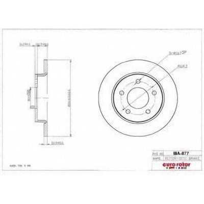 Rear Disc Brake Rotor by ULTRA - MA877 pa1