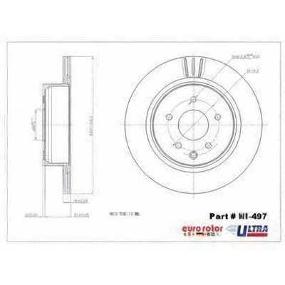 ULTRA - NI497 - Rear Disc Brake Rotor pa1