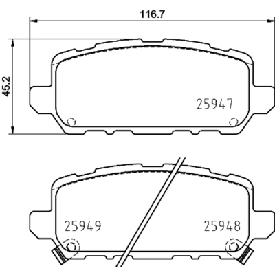 HELLA PAGID - 355035231 - Disc Brake Pad Set pa2