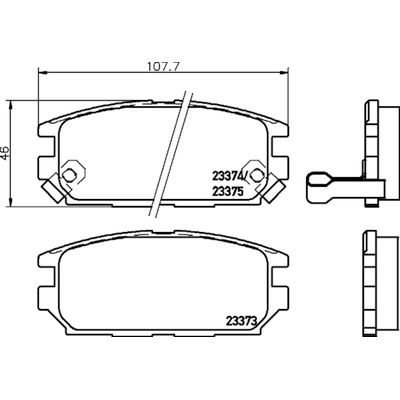 HELLA PAGID - 355035331 - Disc Brake Pad Set pa2