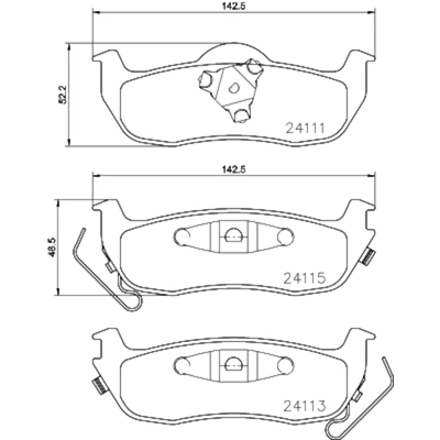 HELLA PAGID - 355035901 - Disc Brake Pad Set pa1