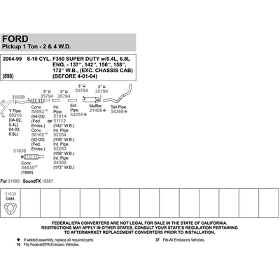 Rear Exhaust Pipe by WALKER USA - 52255 pa2