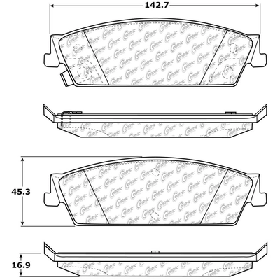 Rear High Performance Pads by CENTRIC PARTS - 306.11940 pa1