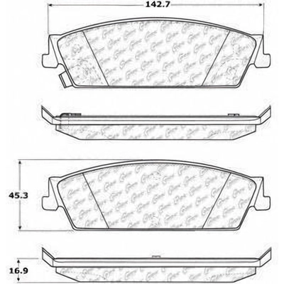 Rear High Performance Pads by CENTRIC PARTS - 306.11940 pa3