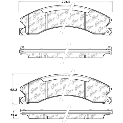 Rear High Performance Pads by CENTRIC PARTS - 306.15650 pa2