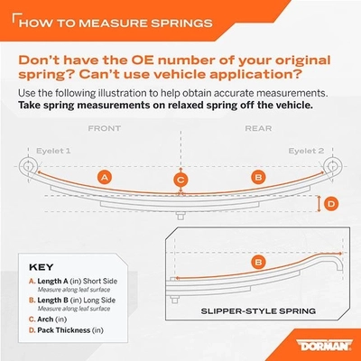 Rear Leaf Springs by DORMAN (OE SOLUTIONS) - 34-263 pa1