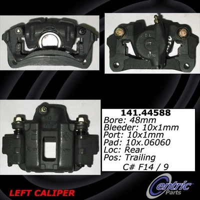 Rear Left Rebuilt Caliper With Hardware by CENTRIC PARTS - 141.44588 pa5