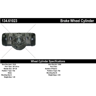 Rear Left Wheel Cylinder by CENTRIC PARTS - 134.61023 pa2