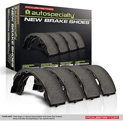 Rear New Brake Shoes by POWER STOP - B855 pa6