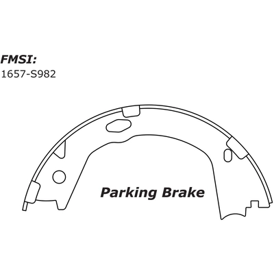 Rear Parking Brake Shoes by CENTRIC PARTS - 111.09820 pa3