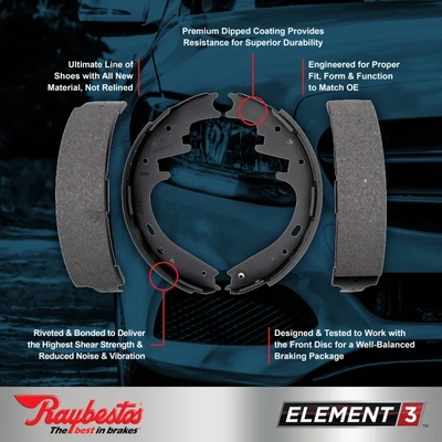 RAYBESTOS - 933PG - Rear Parking Brake Shoes pa5