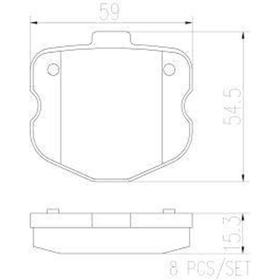 Rear Premium Ceramic Pads by BREMBO - P10067N pa3