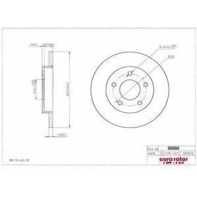 Rear Premium Rotor by EUROROTOR - 55893 pa2