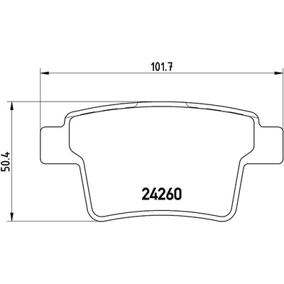 Rear Premium Semi Metallic Pads by BREMBO - P24063 pa4