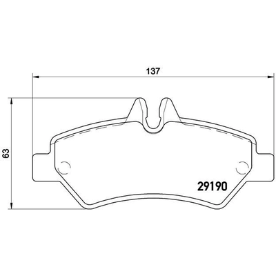 Rear Premium Semi Metallic Pads by BREMBO - P50084 pa4