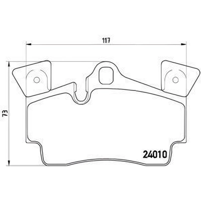 Rear Premium Semi Metallic Pads by BREMBO - P85088 pa6