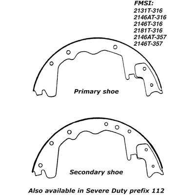 Rear Premium Shoes by CENTRIC PARTS - 111.03570 pa7