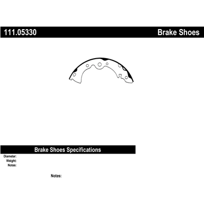 Rear Premium Shoes by CENTRIC PARTS - 111.05330 pa4