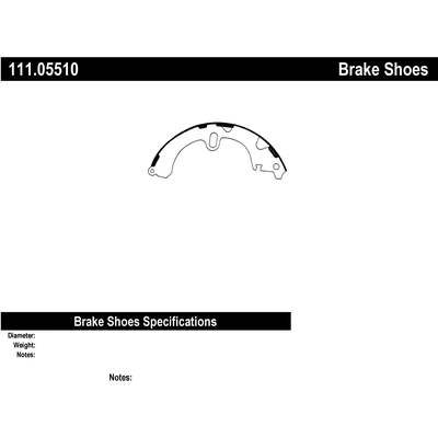 Rear Premium Shoes by CENTRIC PARTS - 111.05510 pa3