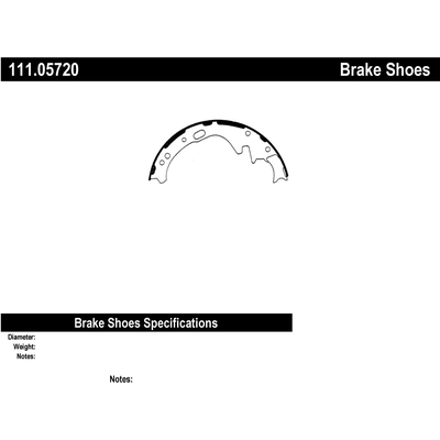 Rear Premium Shoes by CENTRIC PARTS - 111.05720 pa1