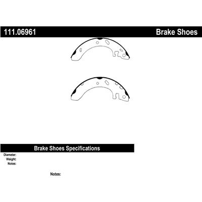 Rear Premium Shoes by CENTRIC PARTS - 111.06961 pa3