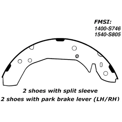 Rear Premium Shoes by CENTRIC PARTS - 111.07460 pa8