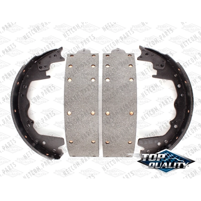 Rear Rebuilt Brake Shoes by TOP QUALITY - NB-358R pa1