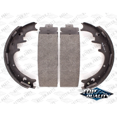 Rear Rebuilt Brake Shoes by TOP QUALITY - NB-445B pa1