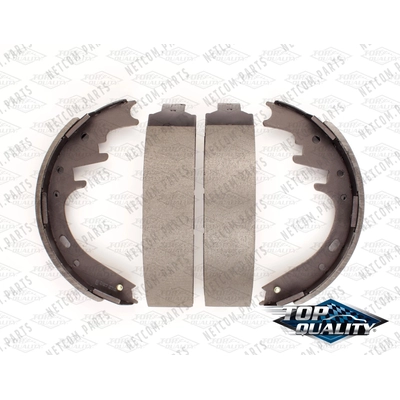 Rear Rebuilt Brake Shoes by TOP QUALITY - NB-723B pa1