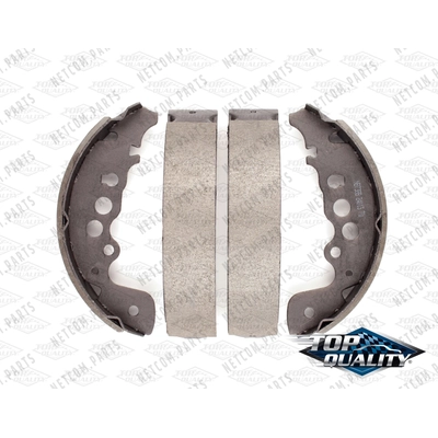 Rear Rebuilt Brake Shoes by TOP QUALITY - NB-738B pa1