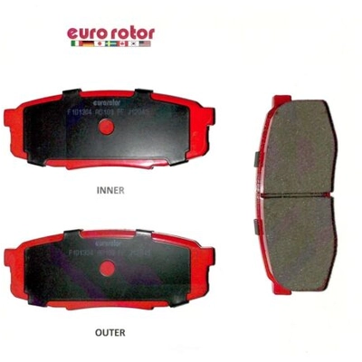 EUROROTOR - F1D883H - Rear Semi Metallic Pads pa3