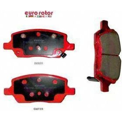 Rear Semi Metallic Pads by EUROROTOR - F1D1093H pa3