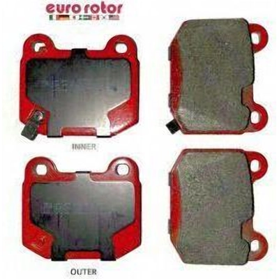 Rear Semi Metallic Pads by EUROROTOR - F1D961 pa2