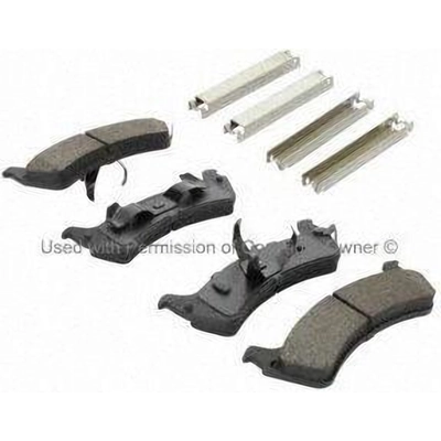 Rear Semi Metallic Pads by QUALITY-BUILT - 1002-0667M pa1