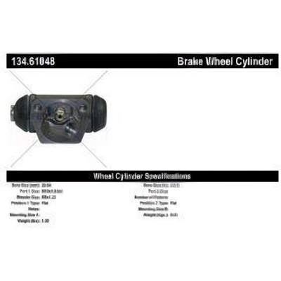 Rear Wheel Cylinder by CENTRIC PARTS - 134.61048 pa3