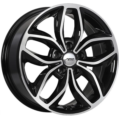 Gloss Black - Machined Face alloy by ART (17x7.0 45.0 mm) pa2