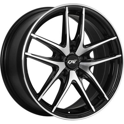 Gloss Black - Machined Face alloy by DAI WHEELS (17x7.5 42.0 mm) pa1