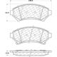 Purchase Top-Quality Front Ceramic Pads by CENTRIC PARTS - 103.06990 pa2