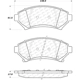 Purchase Top-Quality Front Ceramic Pads by CENTRIC PARTS - 103.06990 pa8