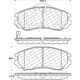 Purchase Top-Quality Front Ceramic Pads by CENTRIC PARTS - 103.11040 pa3